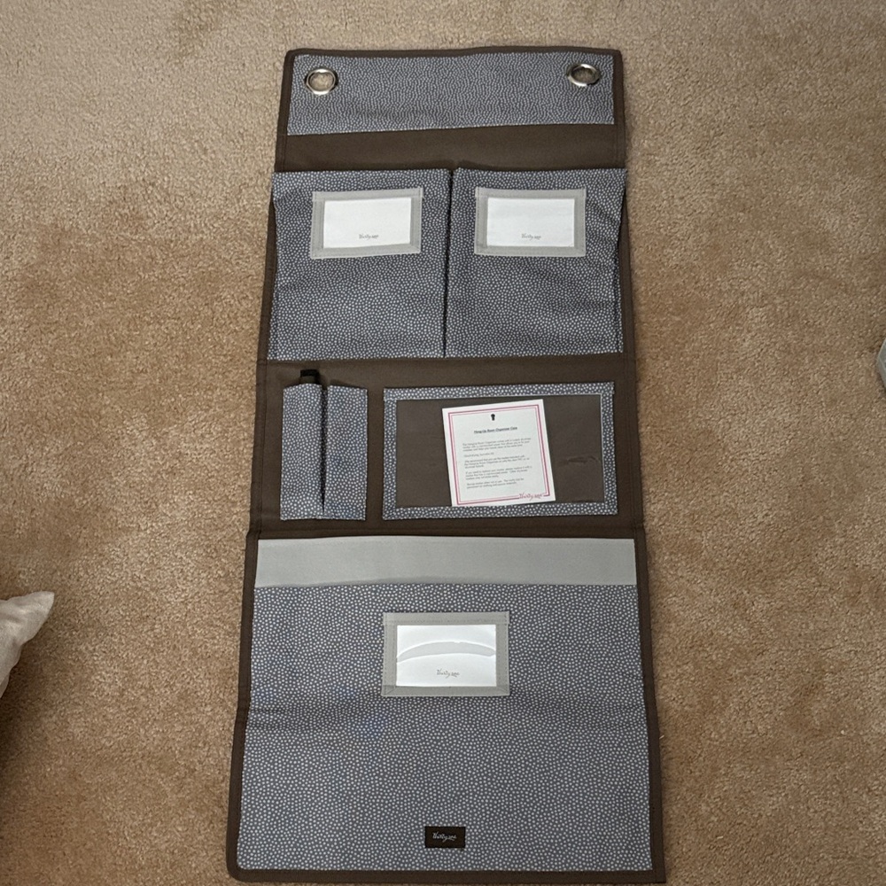 Brand New Thirty One Grey Pin Dots Hang Up Room Organizer for Sale!